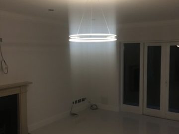 Electrician ceiling light installation in Thames Ditton