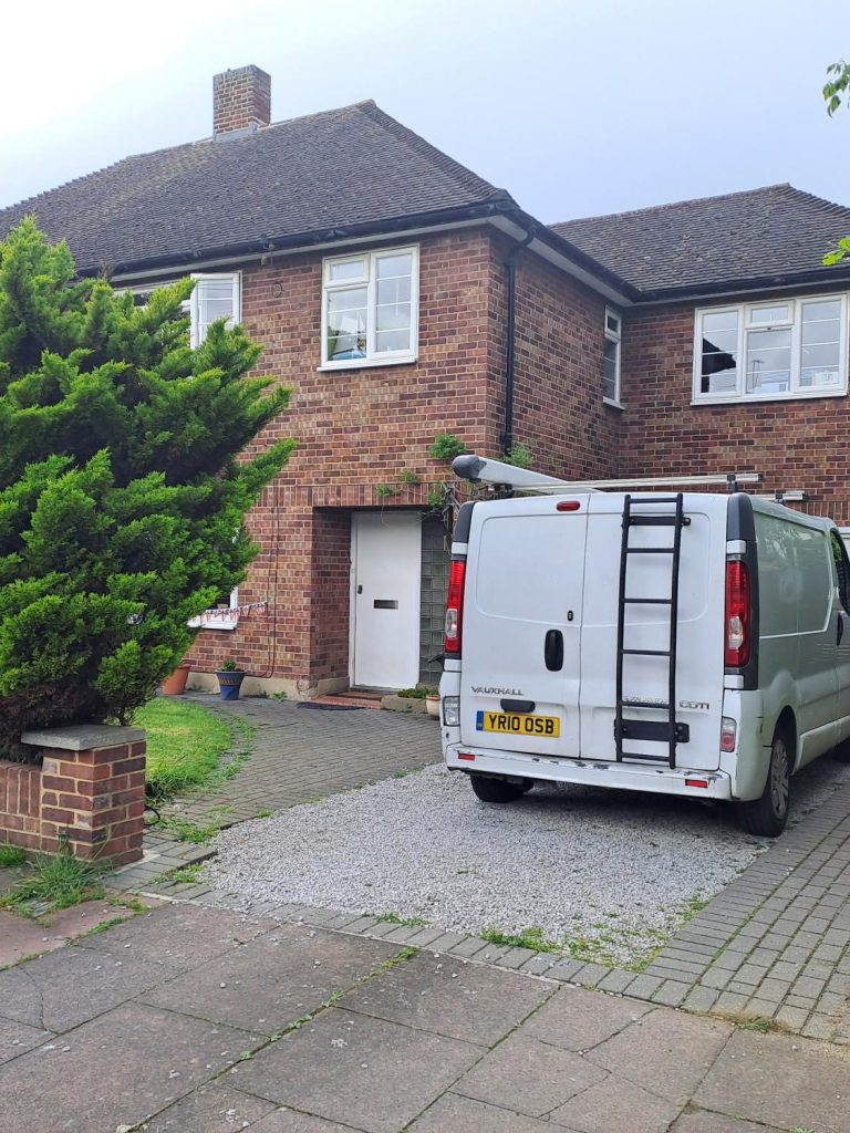 Norcom Electrical Services van parked in Thames Ditton