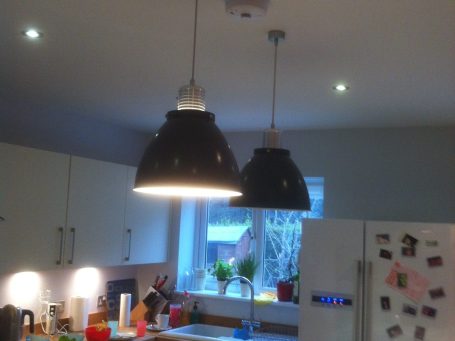 Electrician ceiling light installation in Thames Ditton