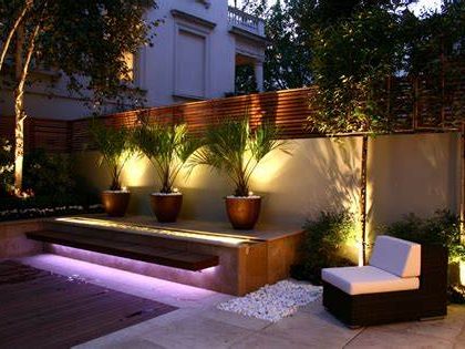 outdoor garden lights installation in Thames Ditton