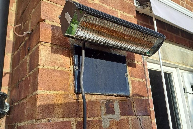 Outdoor electric heater in Thames Ditton